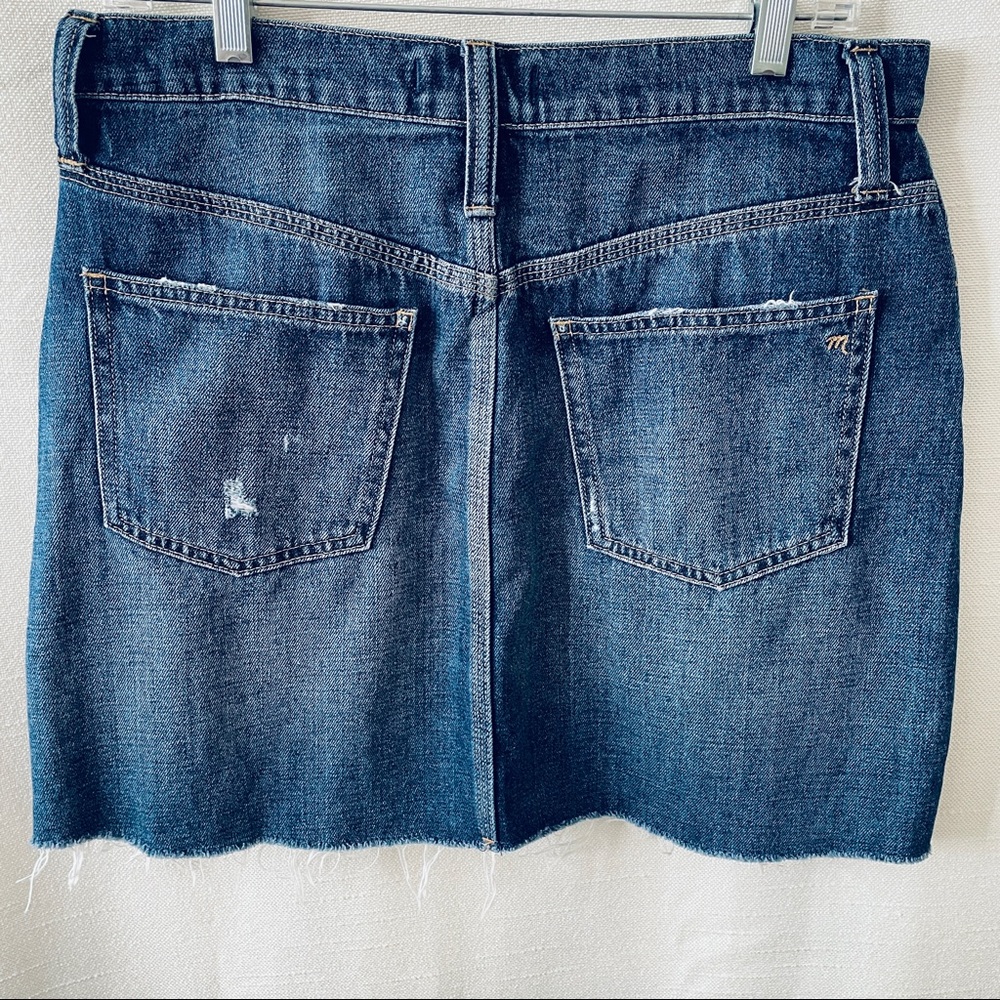 Madewell Rigid Denim A-line mini skirt size 29